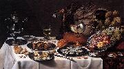 Pieter Claesz with Turkey Pie France oil painting artist